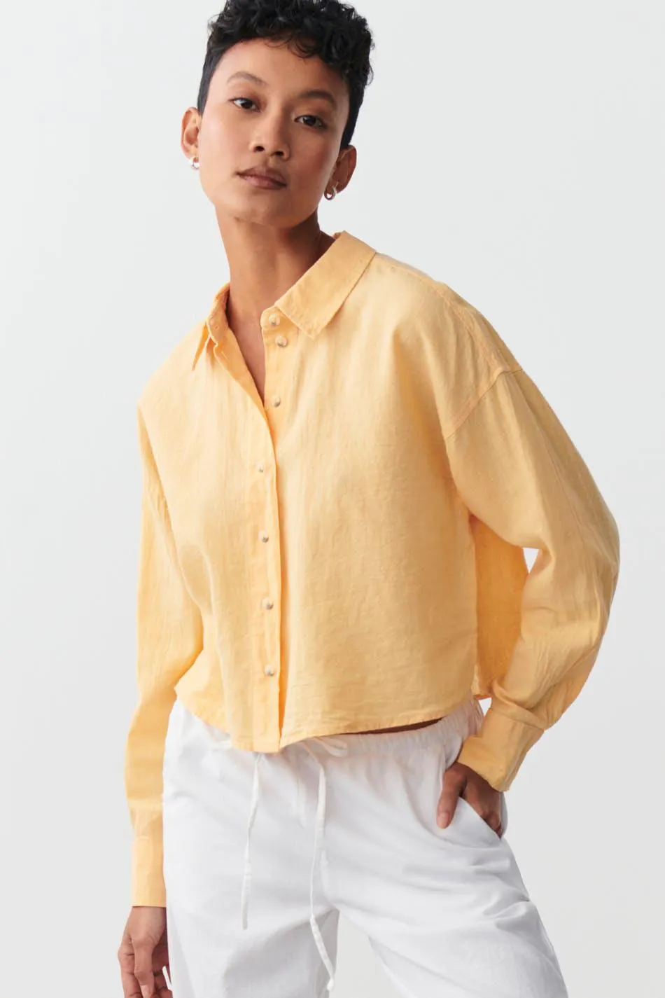 Magda linen blend shirt
