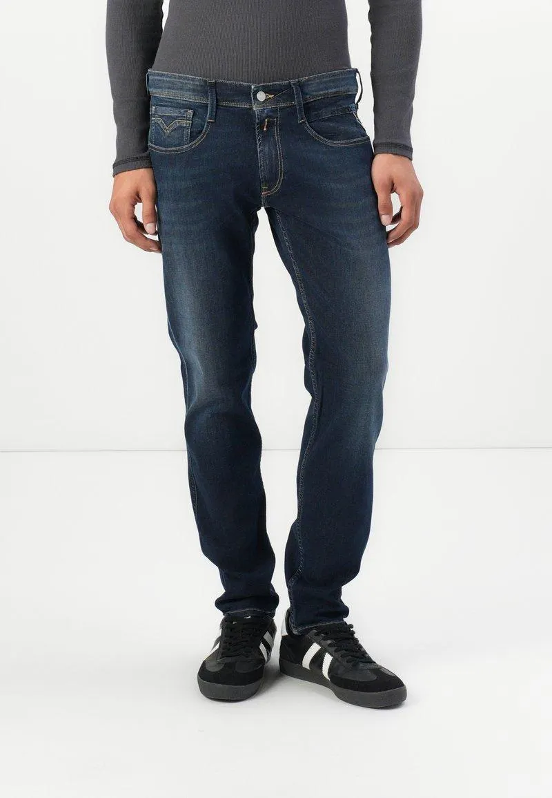 ANBASS PANTS - Jeans slim fit - dark blue