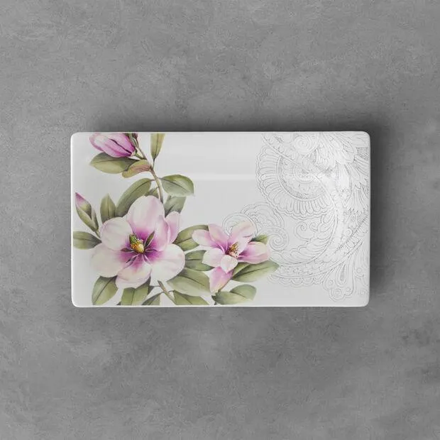 Quinsai Garden small serving plate 24 x 14 cm