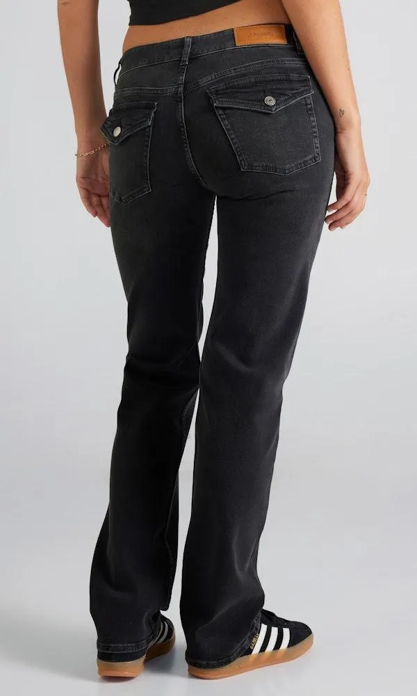 Straight Low Pocket jeans