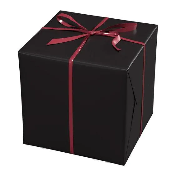 Gavepapir 10 m svart