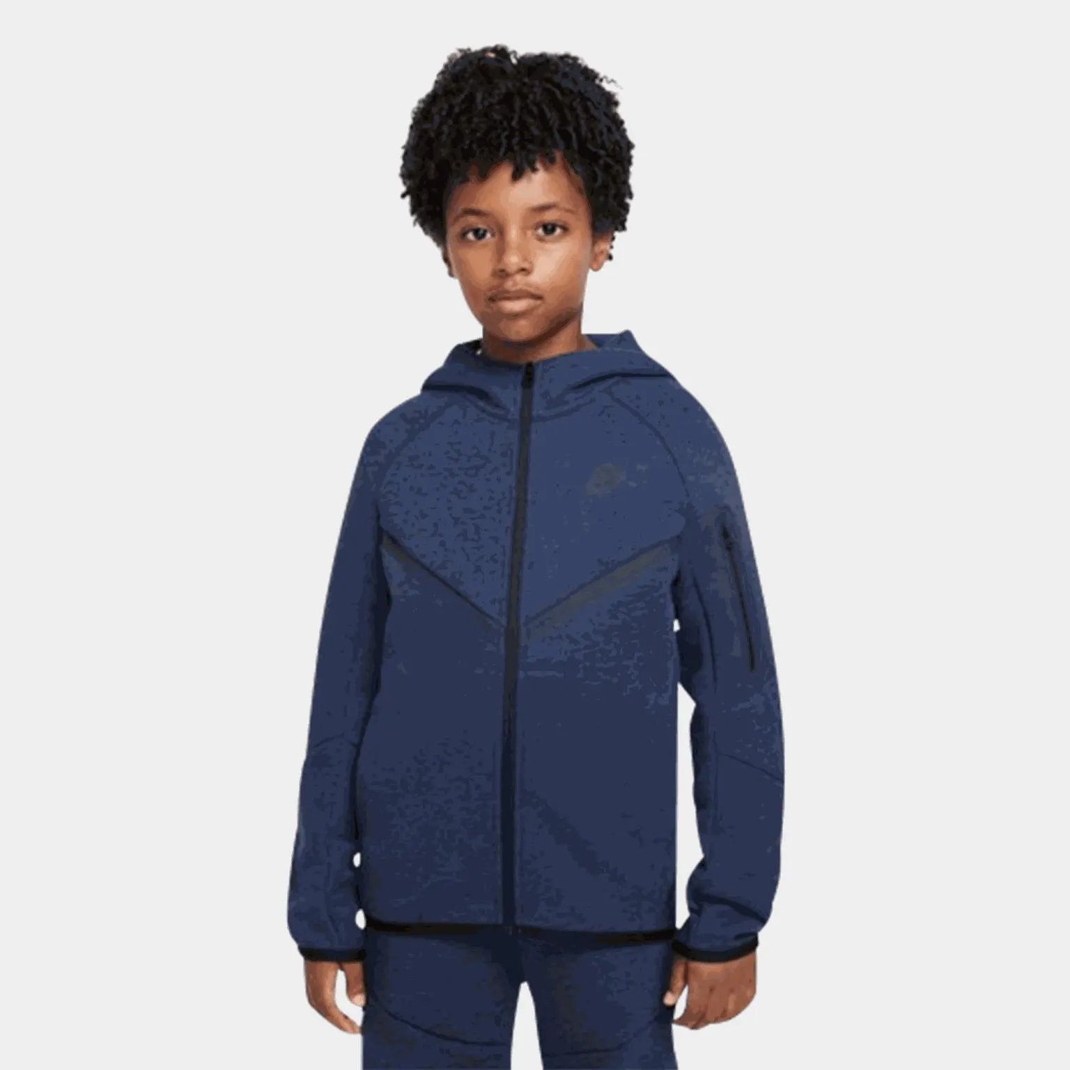 Sportswear Tech Fleece Big Kid, hettejakke, barn - Blå