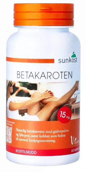 Sunkost Betakaroten 15 mg