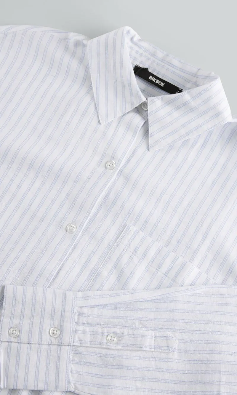 Air linskjorte med lomme