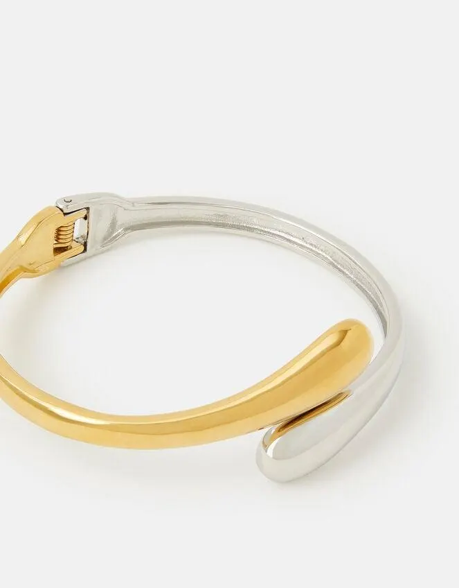 Stainless Steel Mixed Metal Bangle