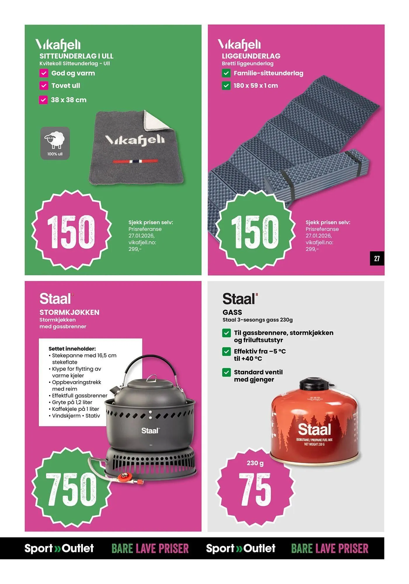 Sport Outlet kundeavis fra 10. februar til 23. februar 2026 - kundeavisside 27