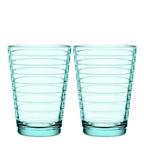 Aino Aalto glass 33 cl 2 stk vanngrønn