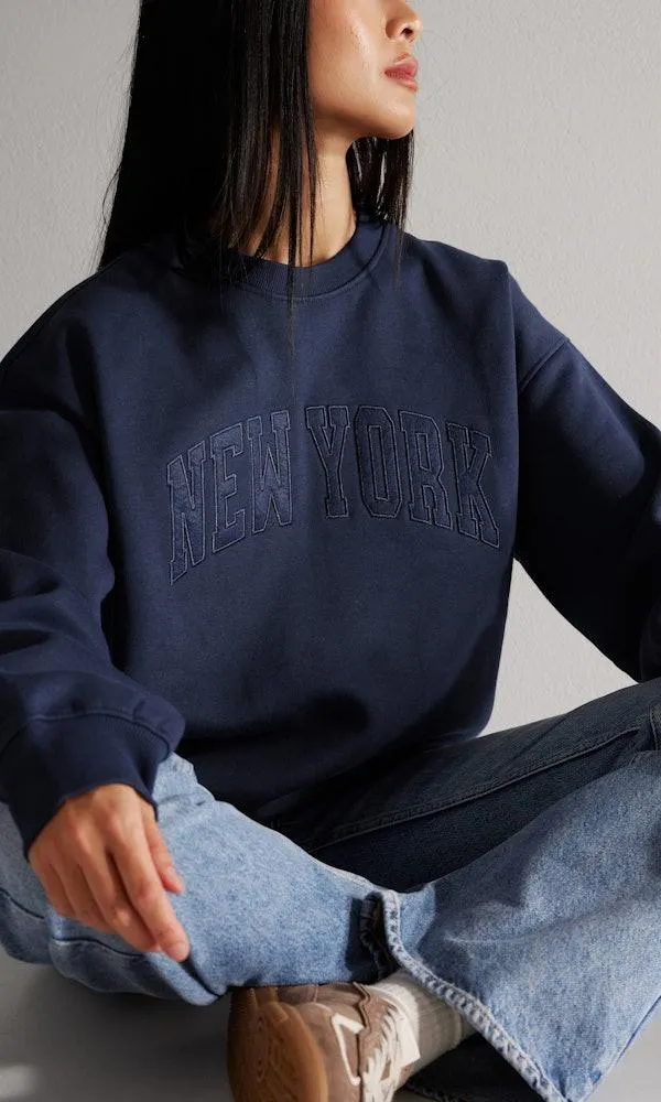NY Close Up crewneck
