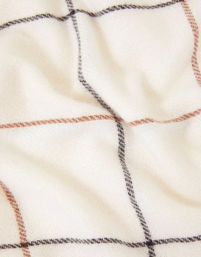 Carter Check Print Scarf