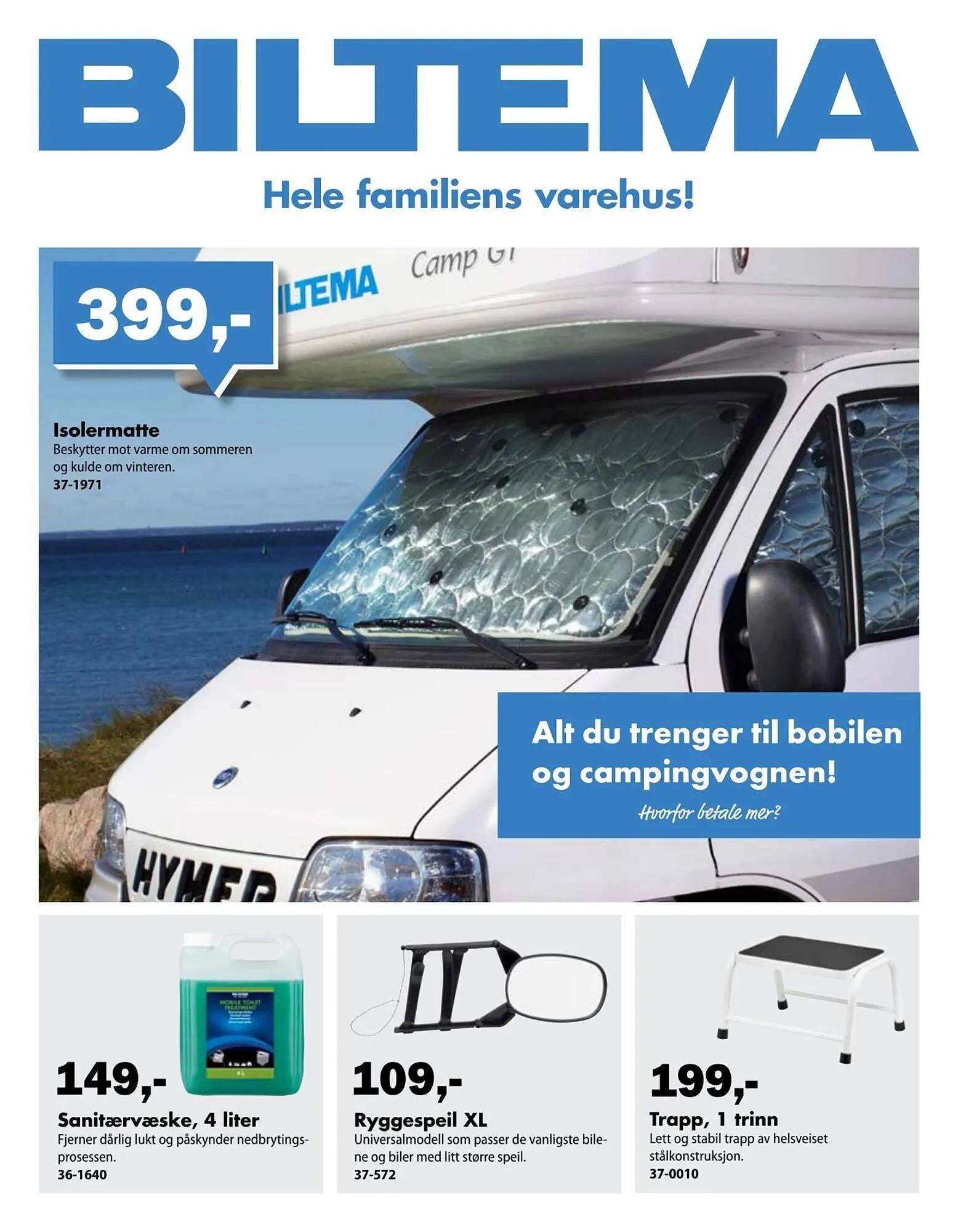 Biltema kundeavis fra 24. mars til 1. mai 2026 - kundeavisside 1