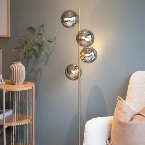 Vernon gulvlampe Messing