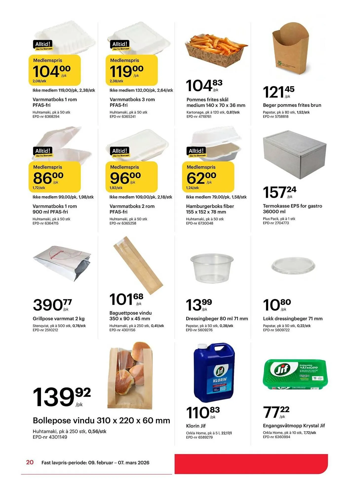 Storcash kundeavis fra 9. februar til 7. mars 2026 - kundeavisside 20