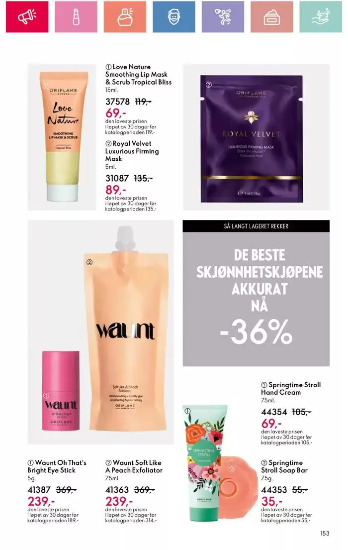 ORIFLAME Kundeavis fra 5. januar til 12. januar 2025 - kundeavisside 153