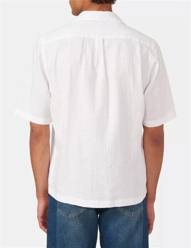 Cuban Beach Shirt Optical White