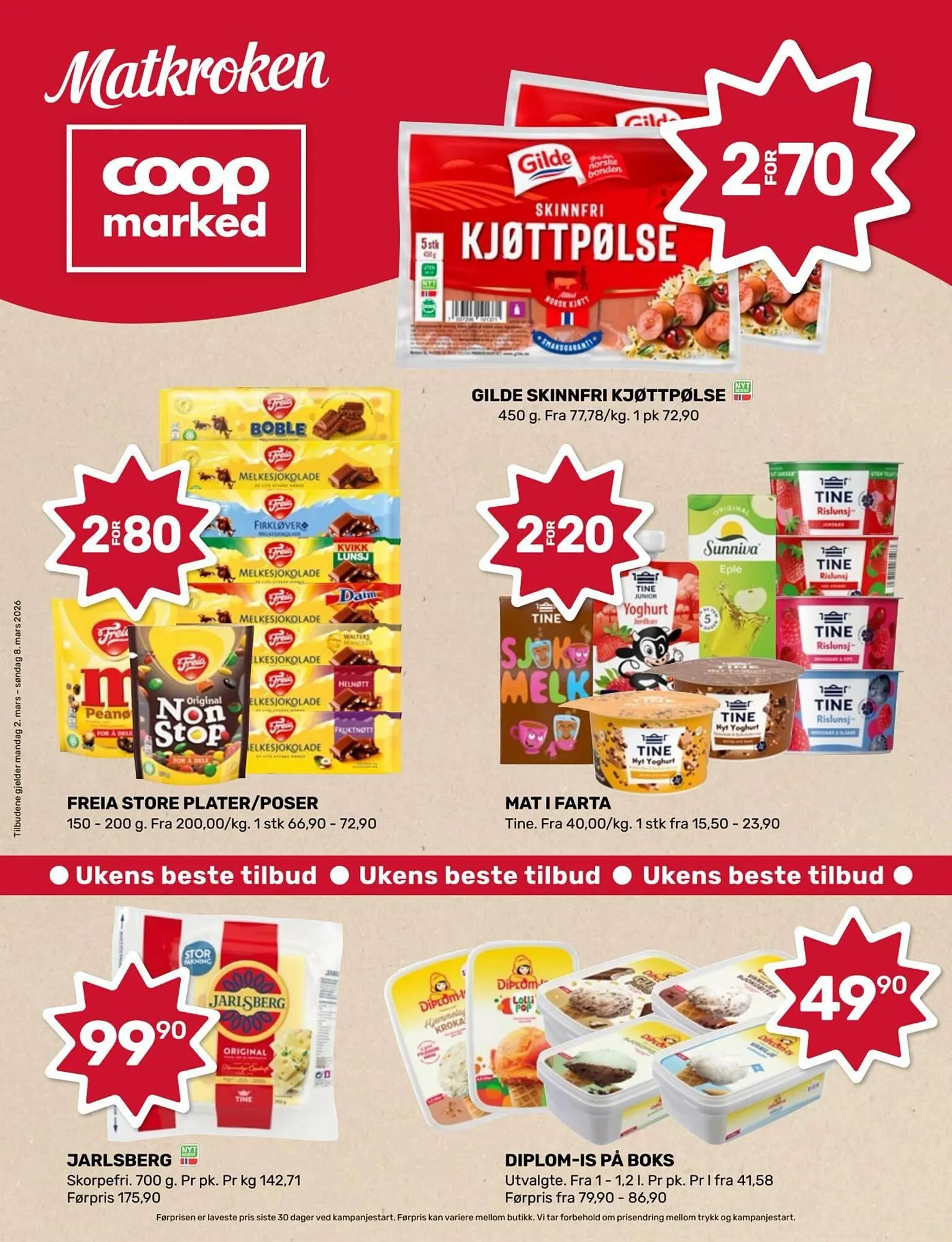 Matkroken kundeavis fra 2. mars til 9. mars 2026 - kundeavisside 1