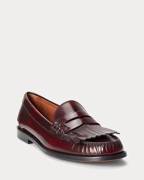 Ashtyn Fringe-Trim Calfskin Loafer