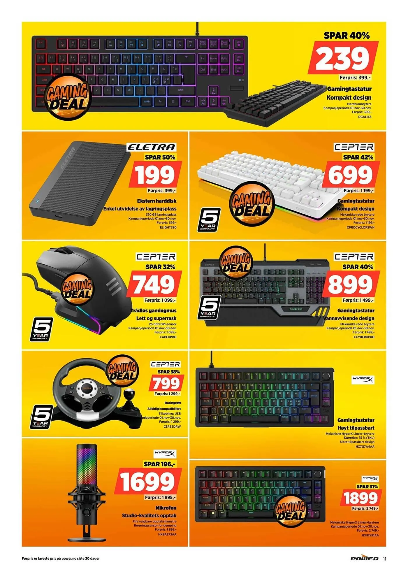 POWER kundeavis fra 3. november til 9. november 2025 - kundeavisside 11