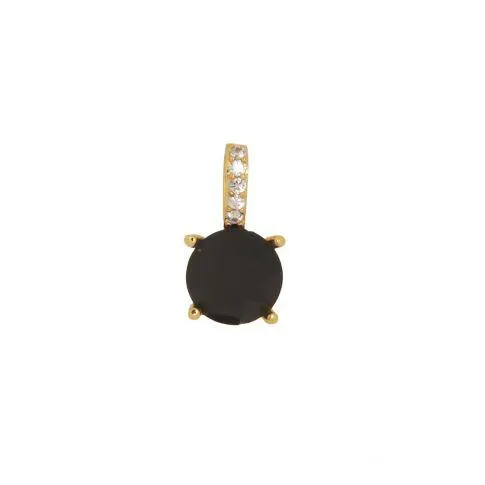 Charm round Black