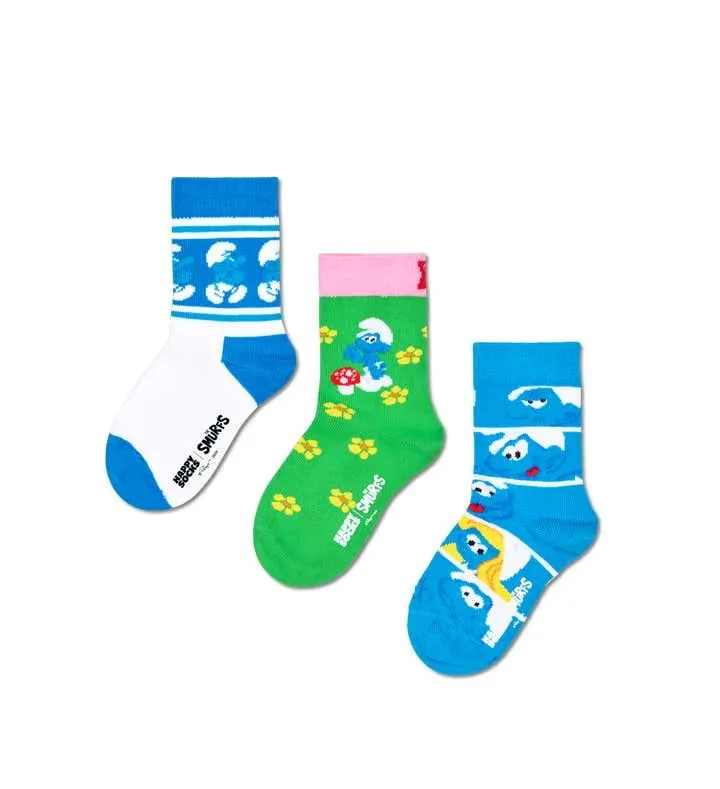 Kids The Smurfs 3-Pack Smurf Socks