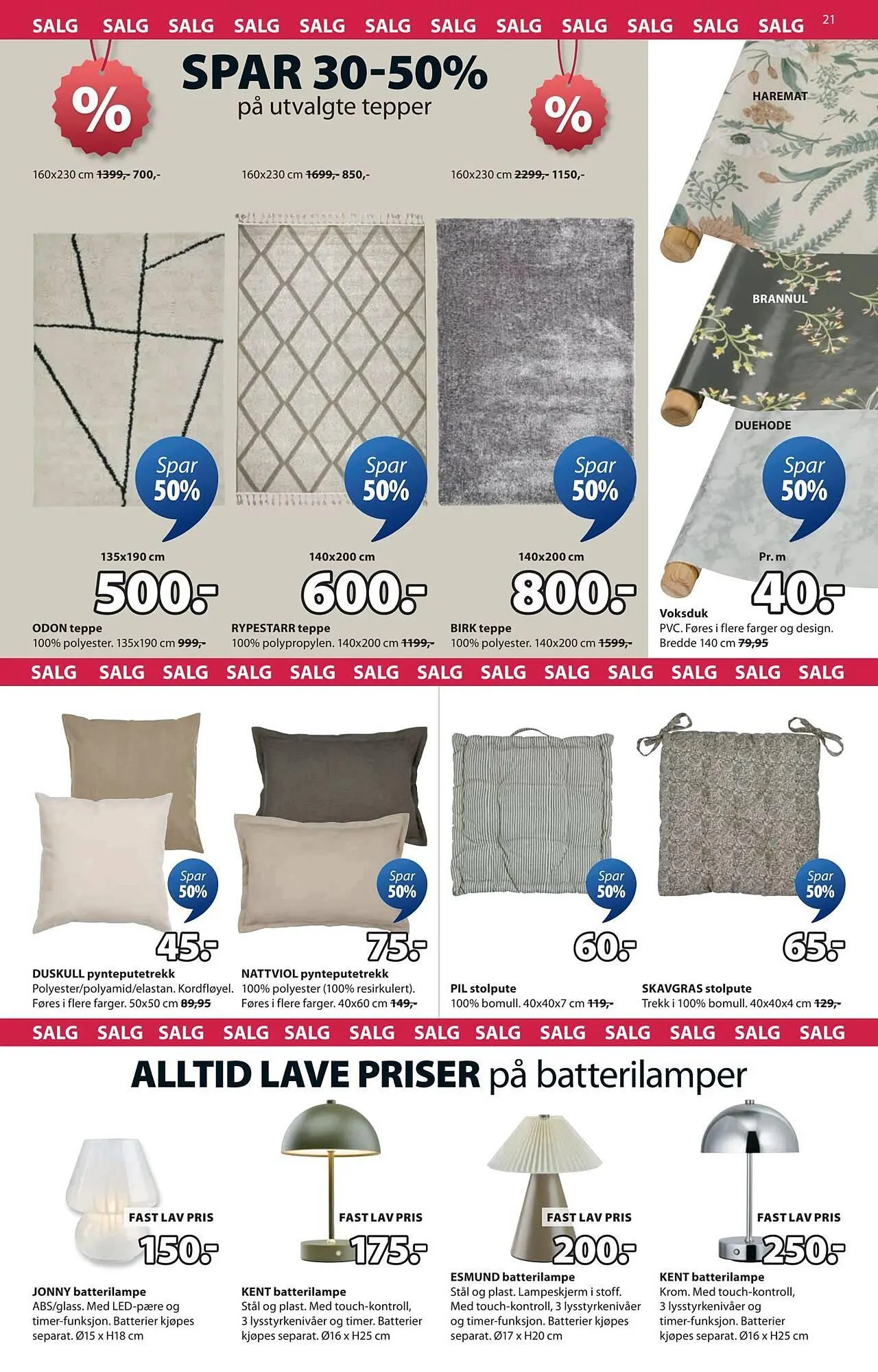 JYSK kundeavis fra 12. januar til 25. januar 2026 - kundeavisside 21