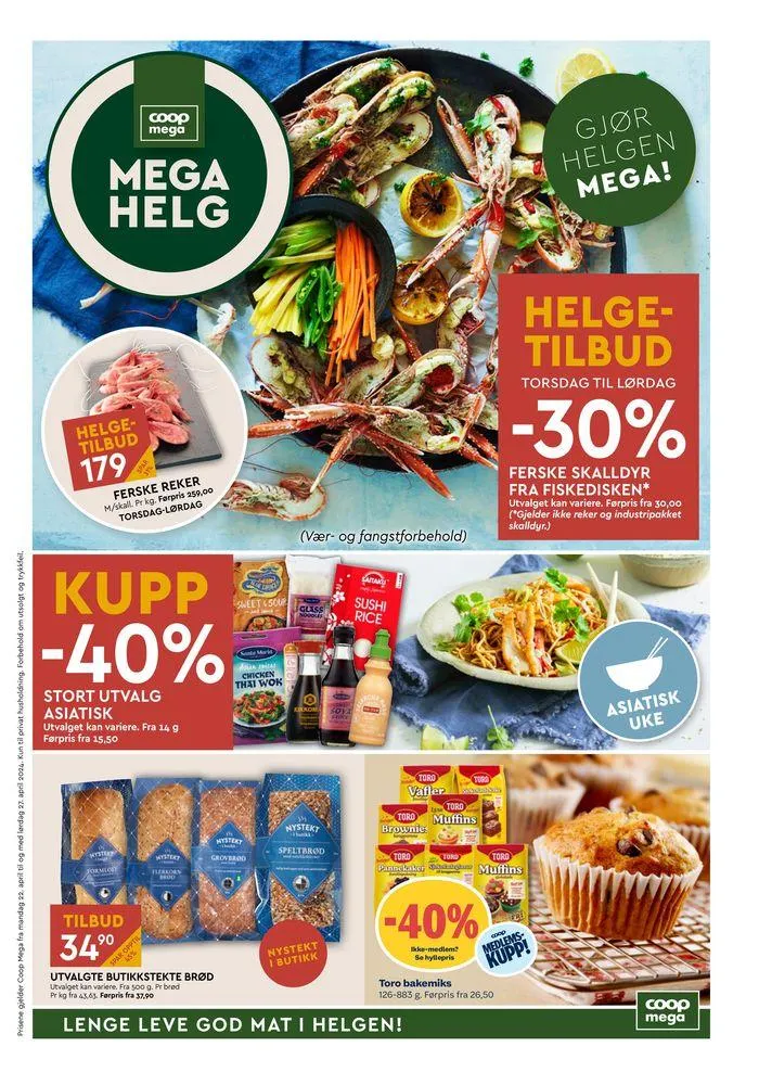Coop Mega Kundeavis fra 22. april til 28. april 2024 - kundeavisside 1