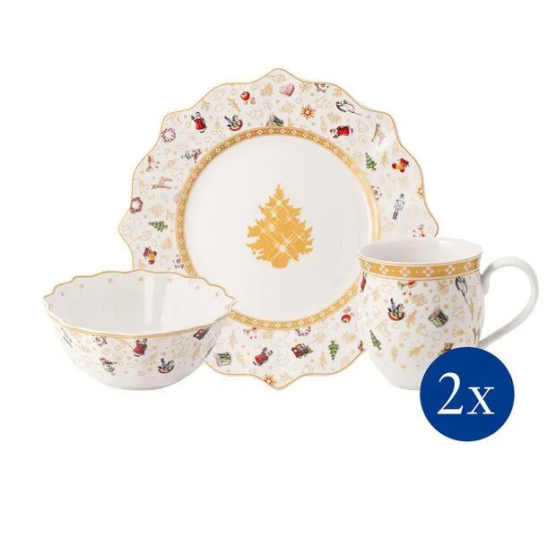 Toy's Delight breakfast set for 2, anniversary edition, 6 pieces