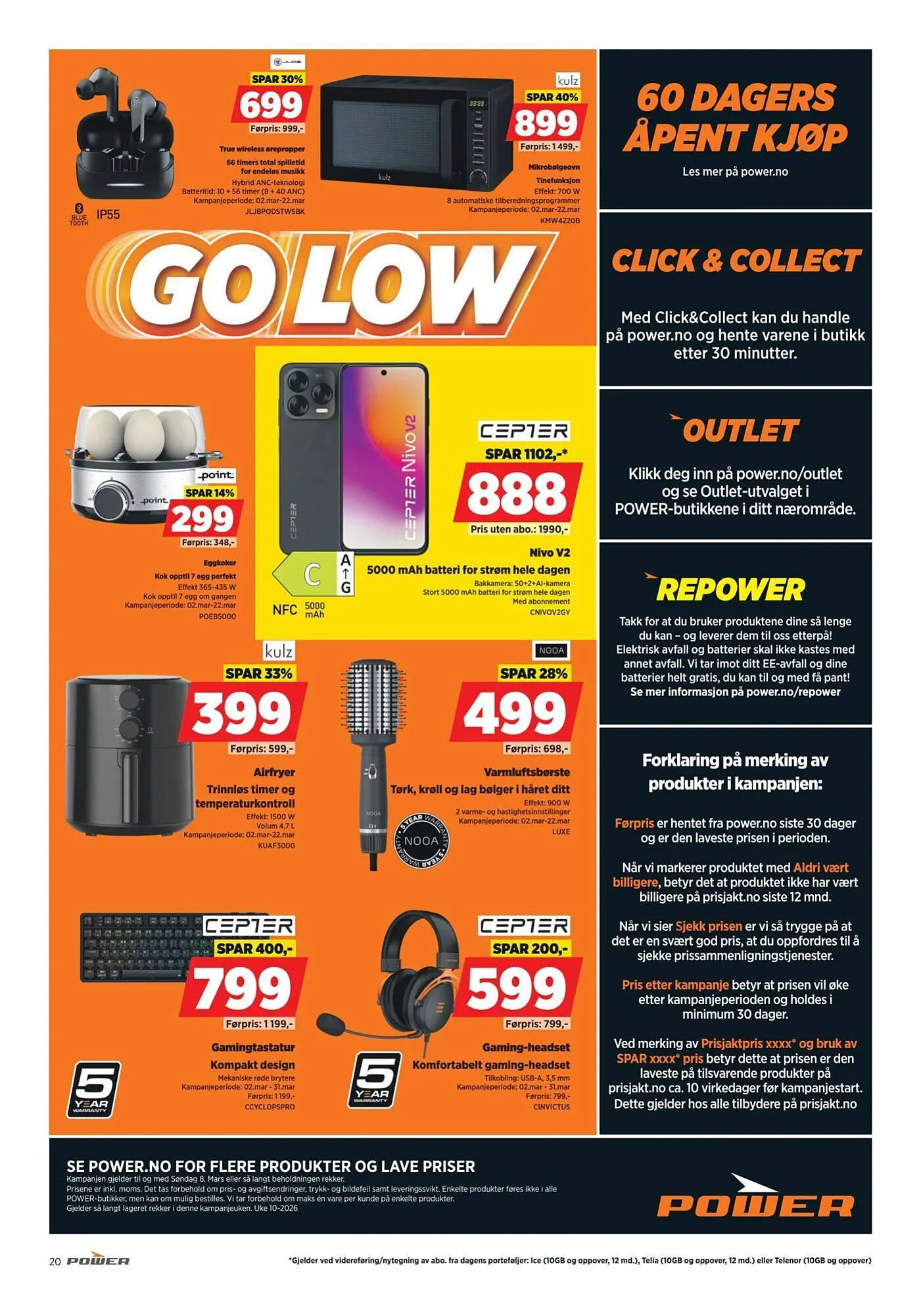 POWER kundeavis fra 2. mars til 8. mars 2026 - kundeavisside 20