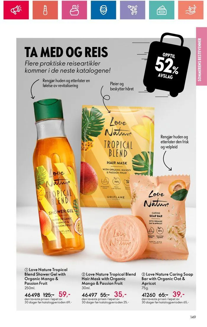 ORIFLAME Kundeavis fra 20. juni til 4. juli 2024 - kundeavisside 149