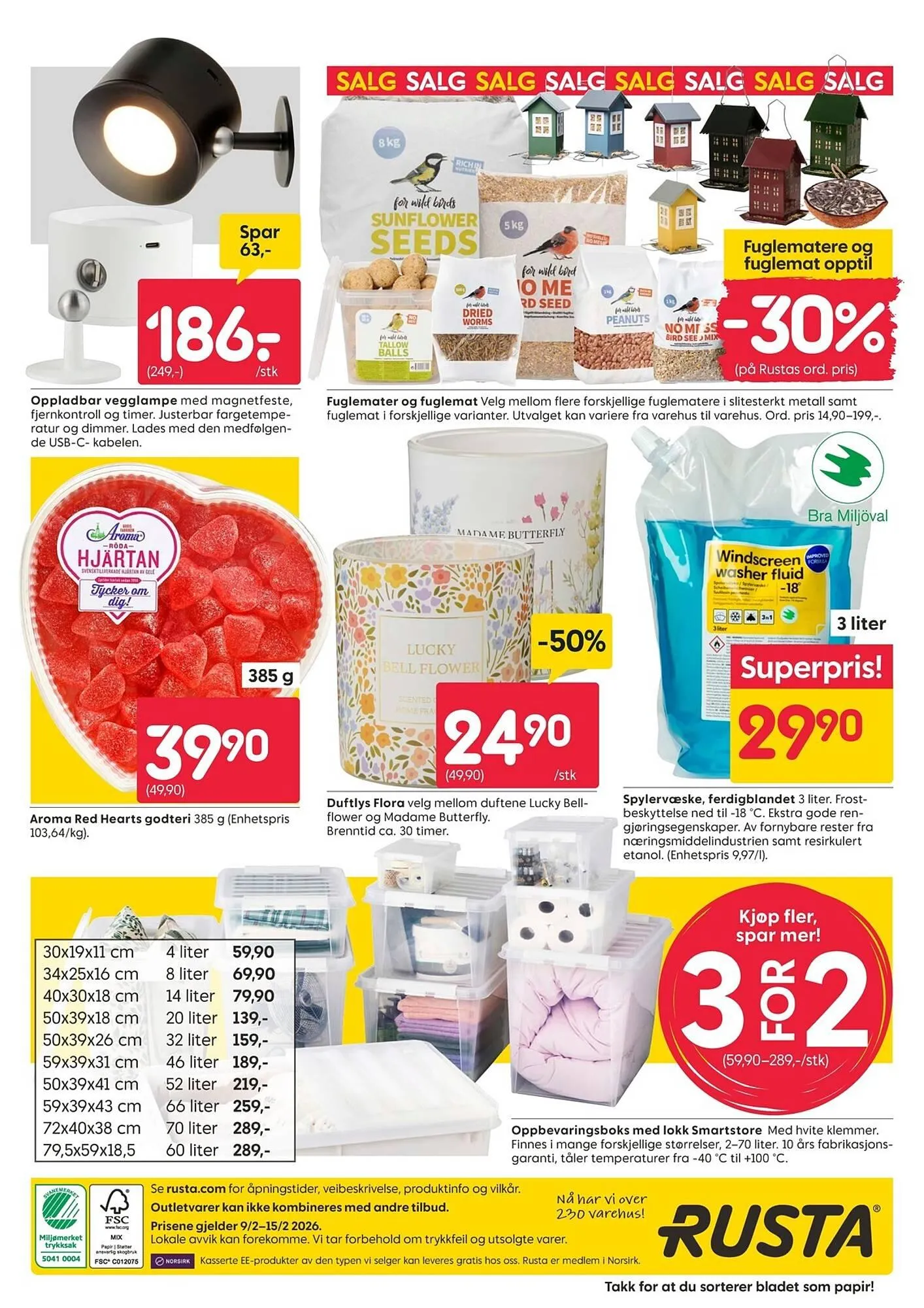 Rusta kundeavis fra 9. februar til 15. februar 2026 - kundeavisside 12