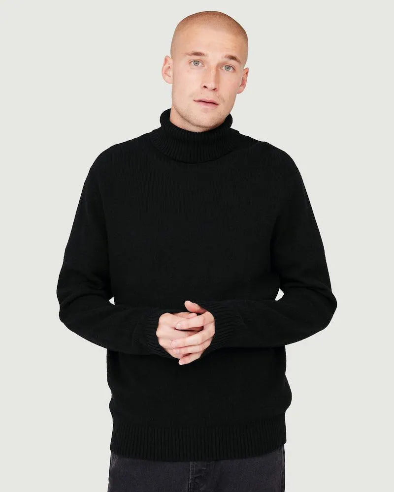 Høyhalser i ull- og bomullsblanding