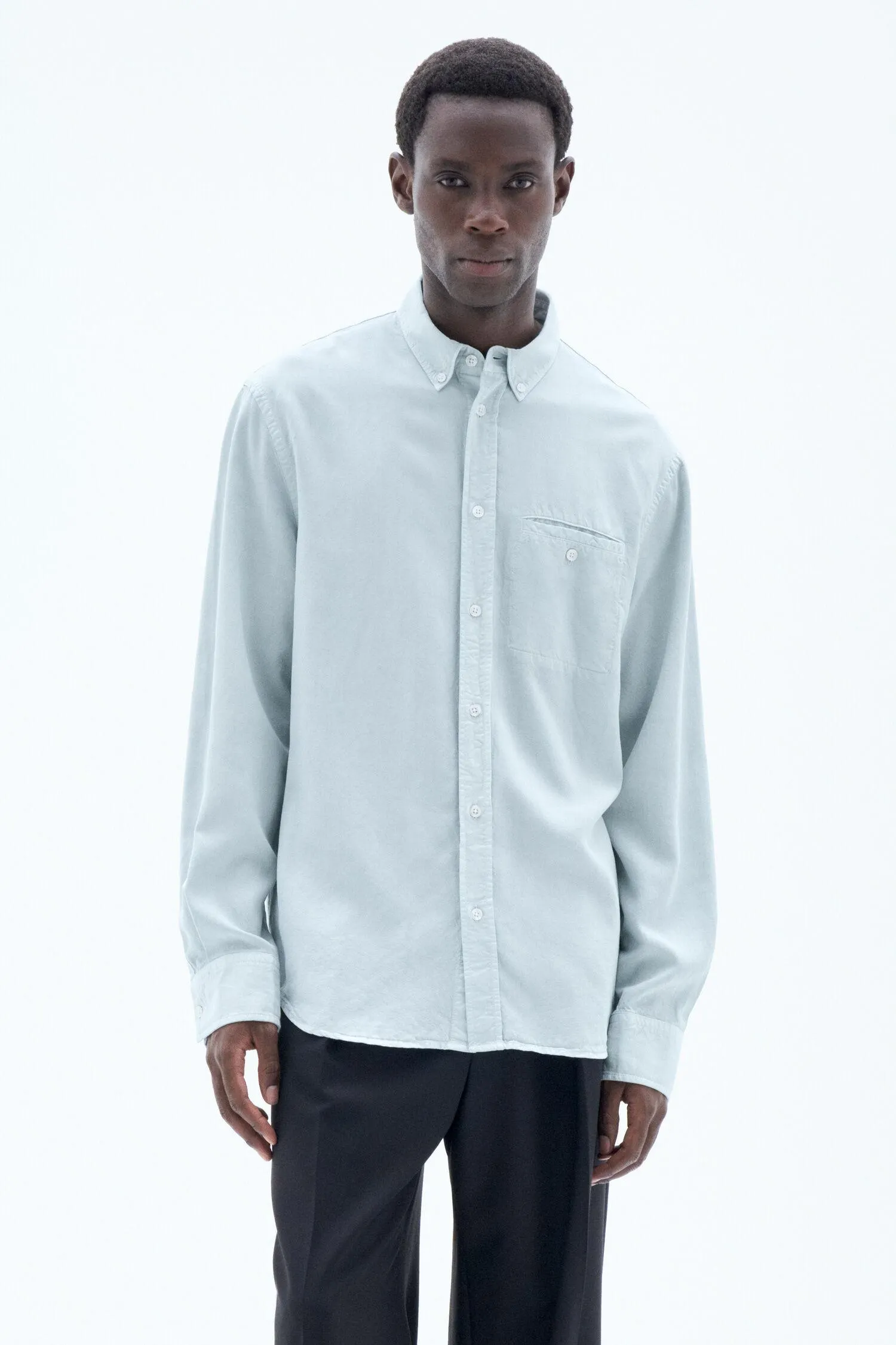 Zachary Shirt Faded Turquoise