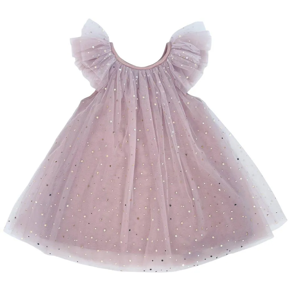 Fairy Stjernetrykk Tyllkjole Dusty Violet