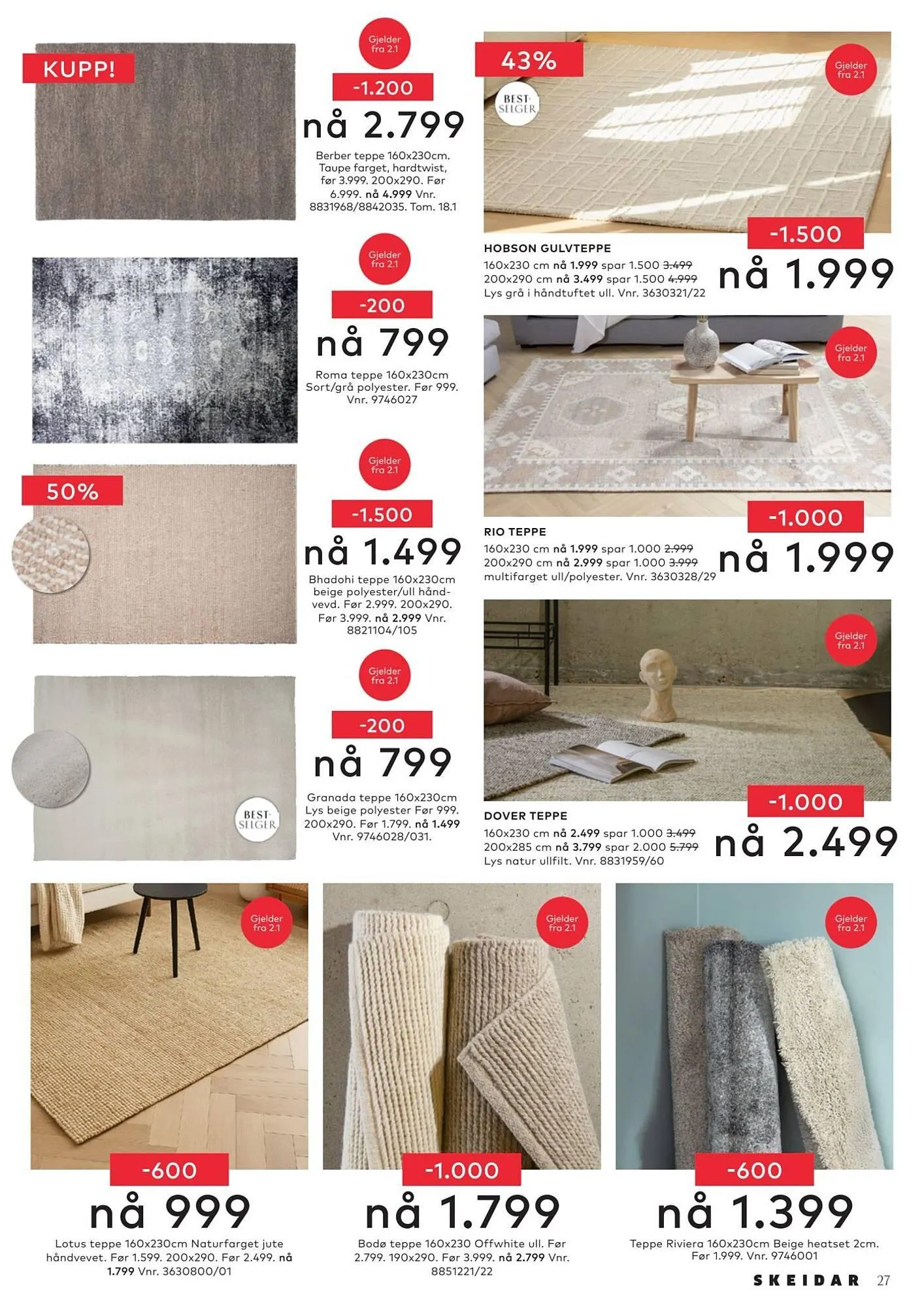 Skeidar kundeavis fra 30. desember til 2. januar 2026 - kundeavisside 27