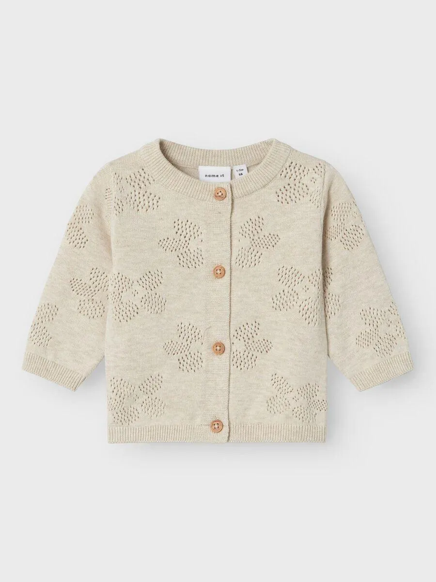 LANGERMET STRIKKET CARDIGAN