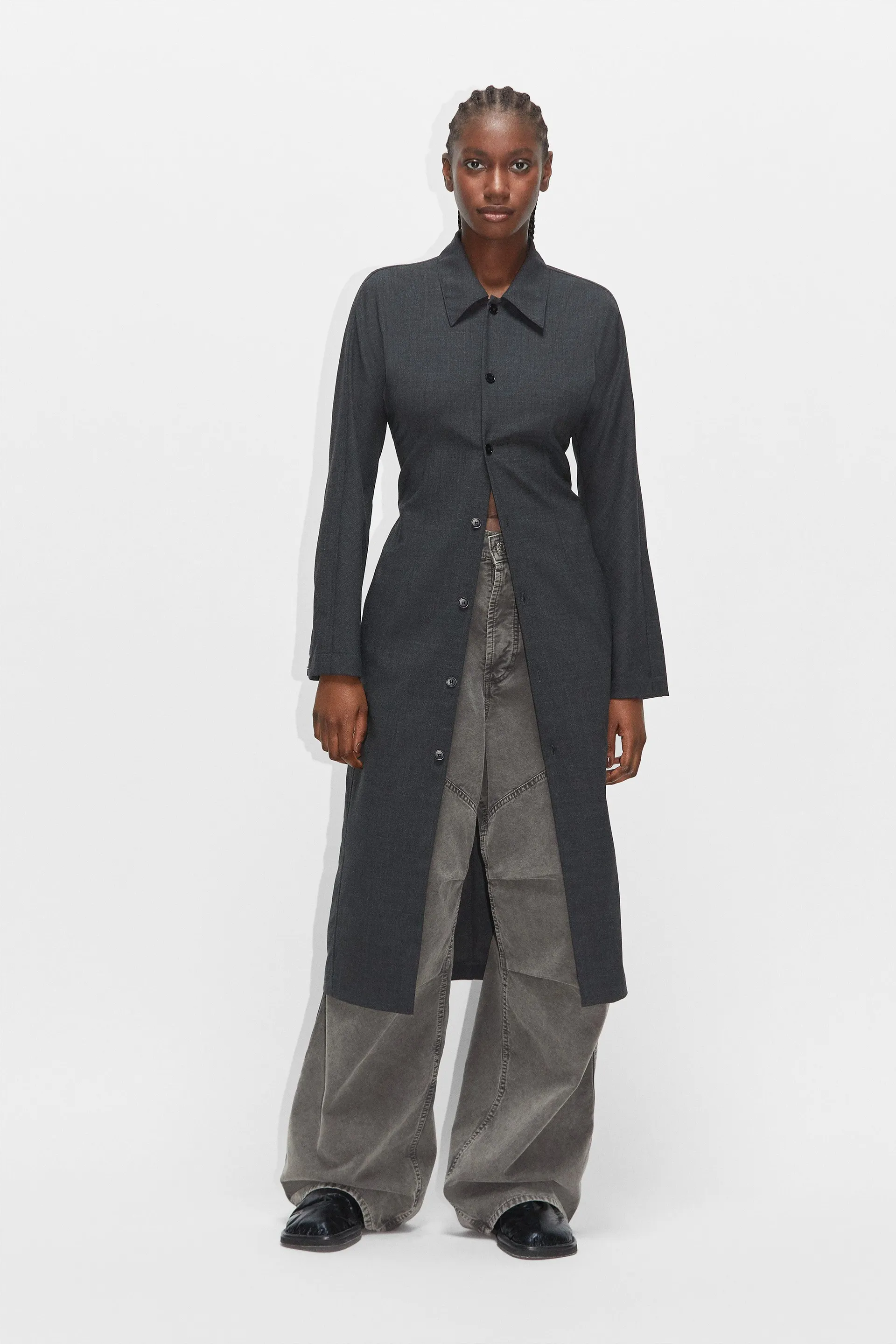 Tailored Button-up Dress