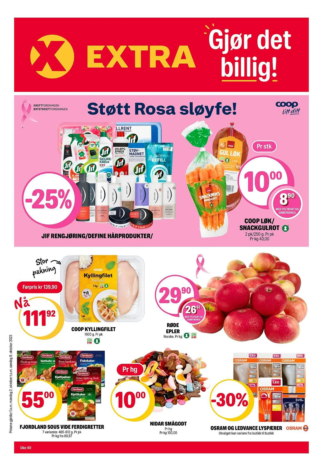 Coop Extra Kundeavis fra 2. oktober til 8. oktober 2023 - kundeavisside 1