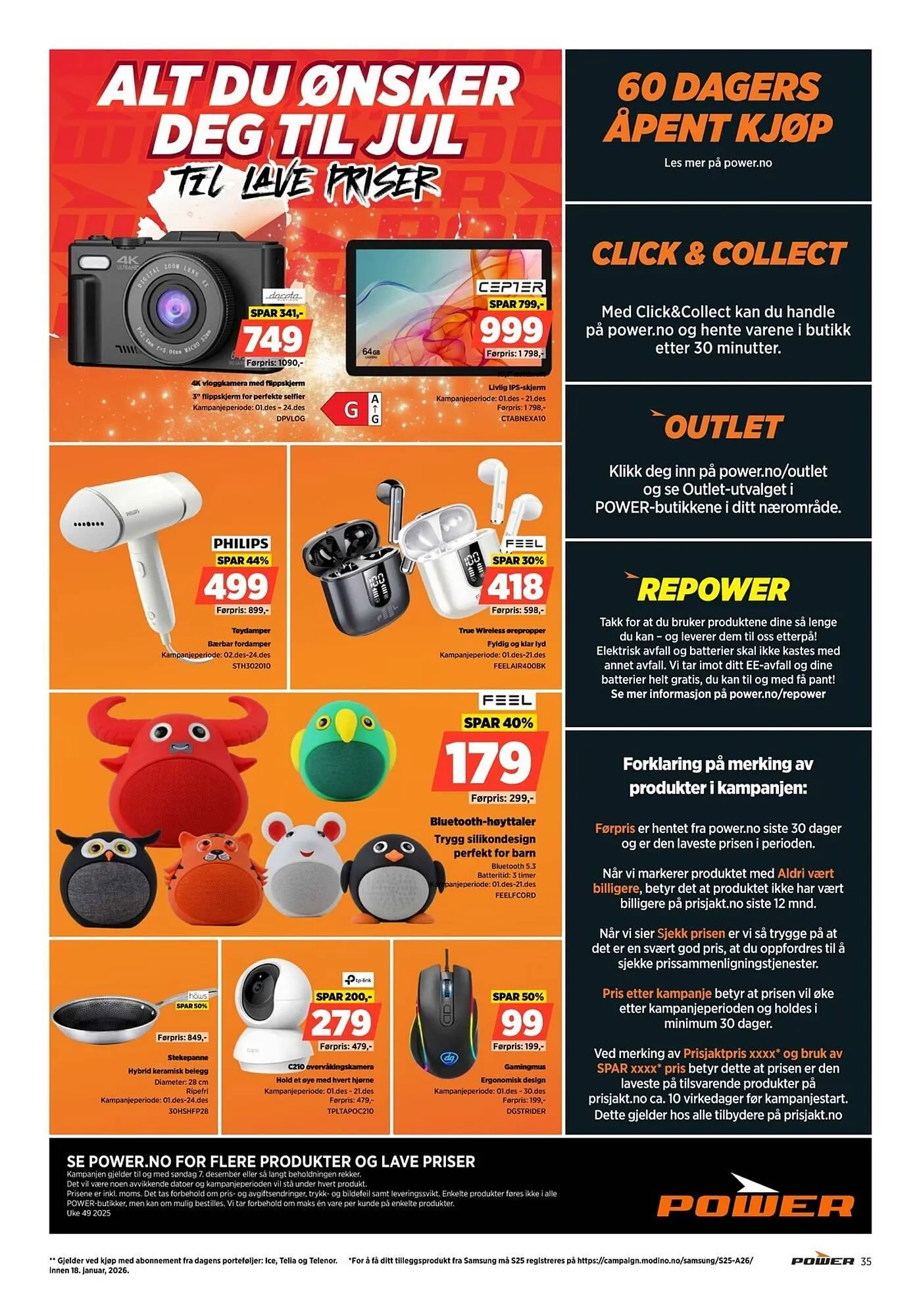 POWER kundeavis fra 1. desember til 7. desember 2025 - kundeavisside 35