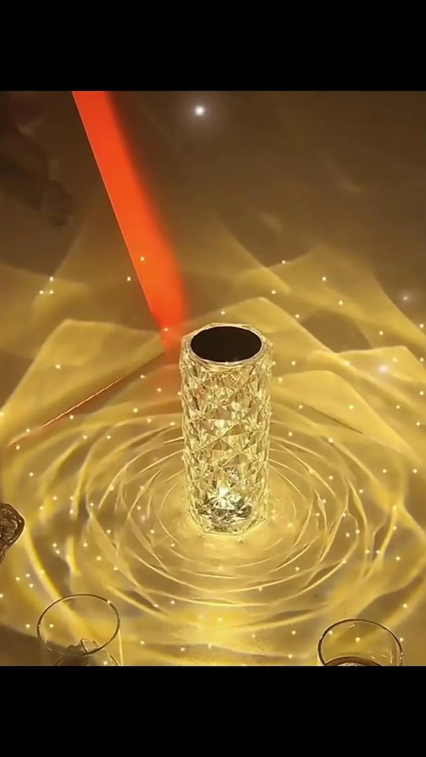 lámpara de mesa de cristal lámparas ambientales regalo de navidad moderno contemporáneo alimentado por usb para dormitorio habitación de niñas cristal <5V>