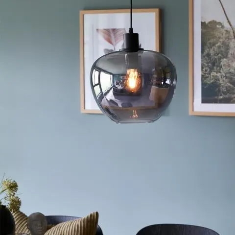 Kelly taklampe Røykfarget