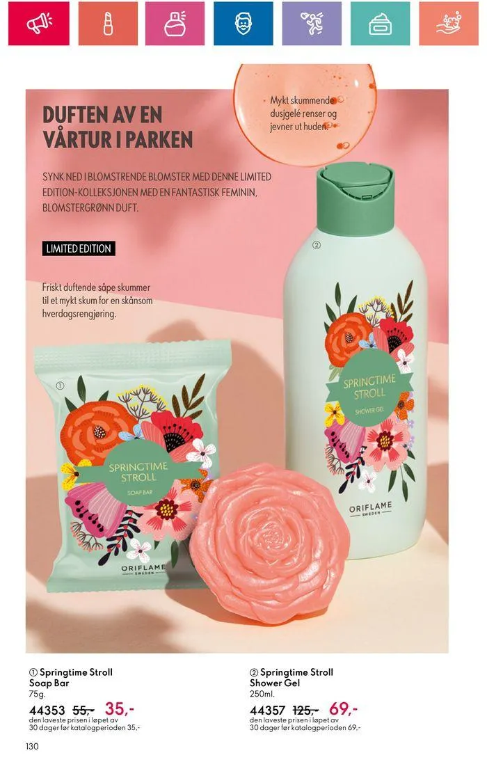 ORIFLAME Kundeavis fra 20. juni til 4. juli 2024 - kundeavisside 130