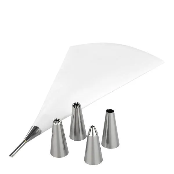 Sprøytesett med 1 pose og 5 tipper