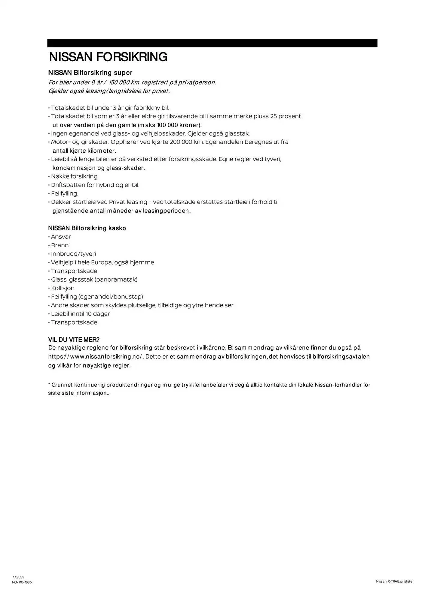 Nissan Kundeavis fra 28. desember til 28. desember 2025 - kundeavisside 15