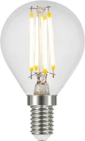 LED E14 illum dimbar 4W Klar