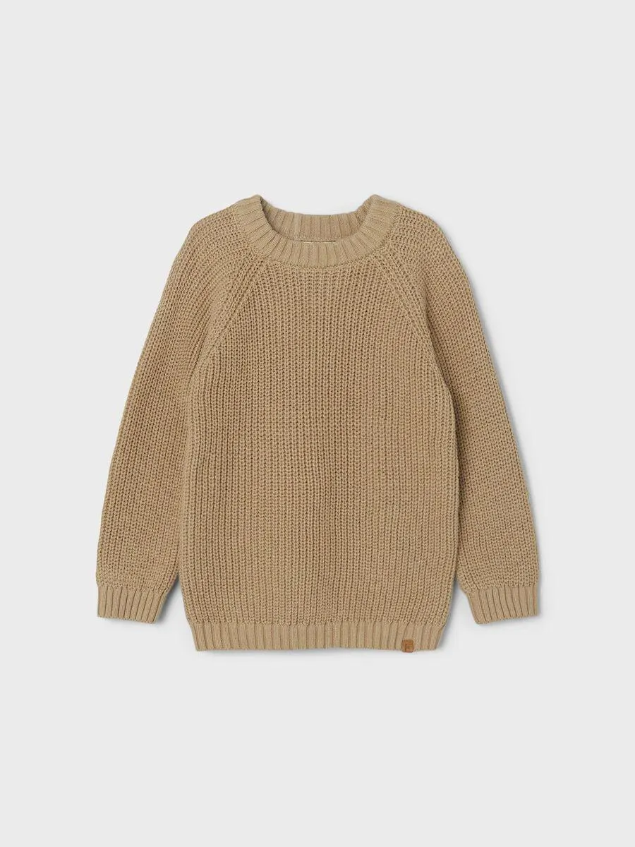 LANGERMET STRIKKET PULLOVER
