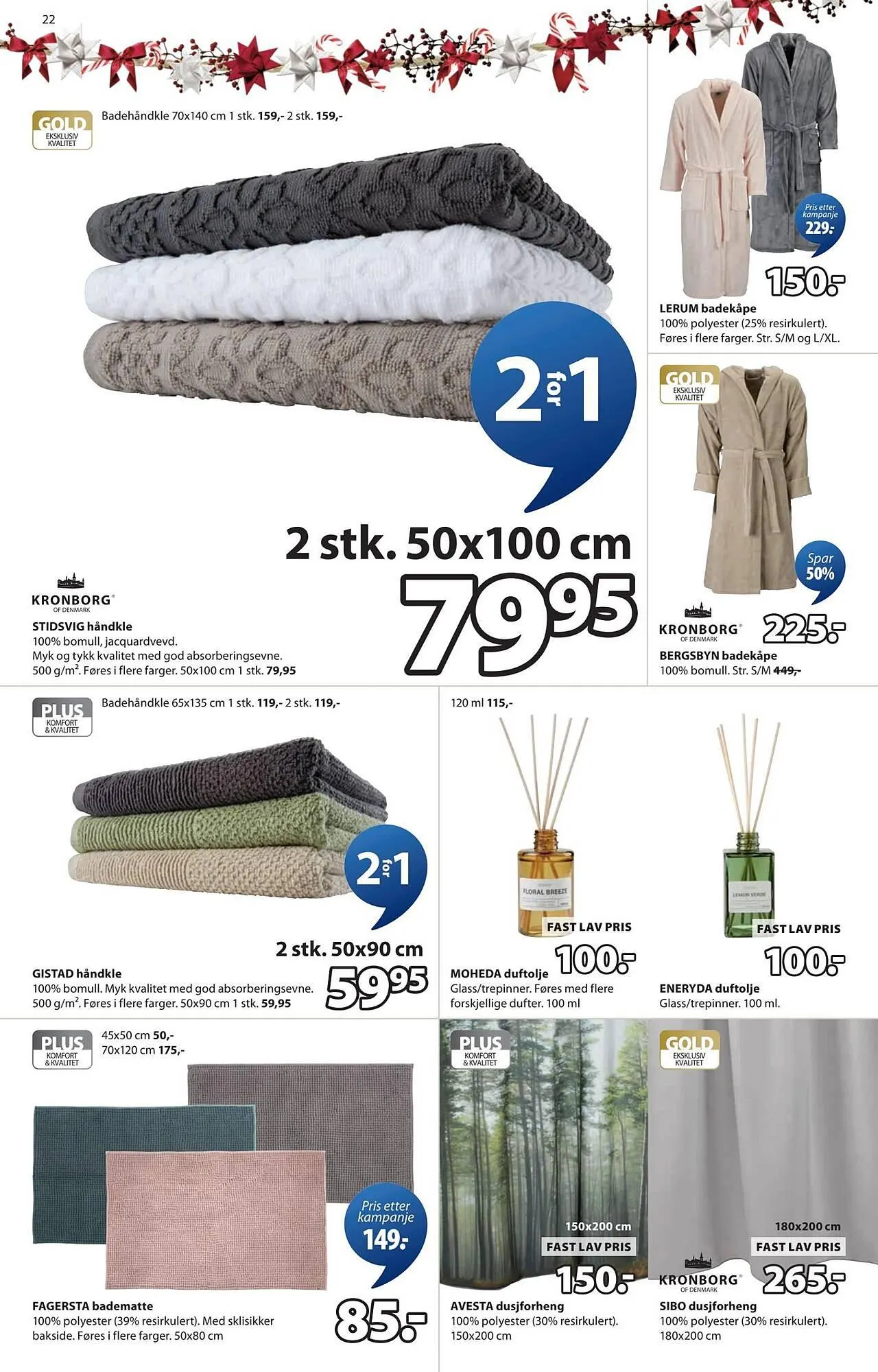 JYSK kundeavis fra 15. desember til 23. desember 2025 - kundeavisside 22