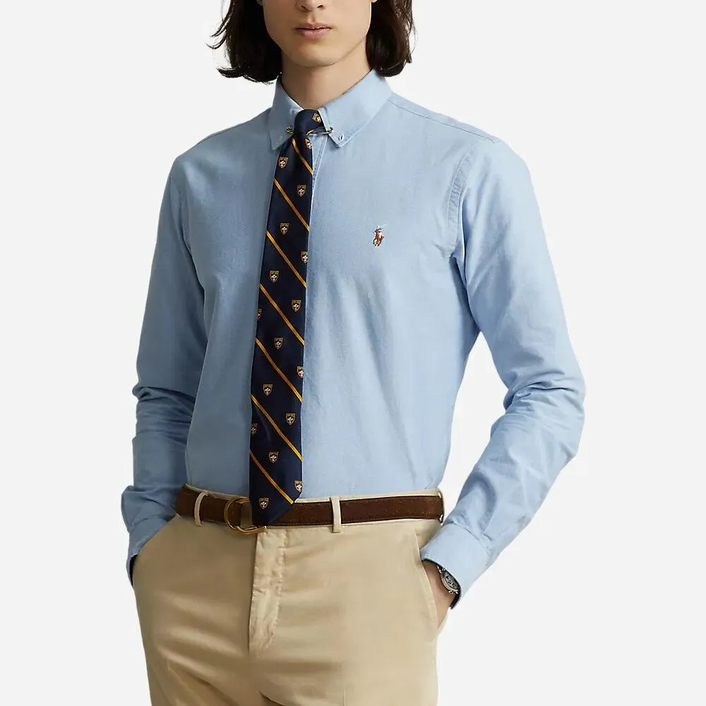 Custom Fit Oxford Shirt - Blue