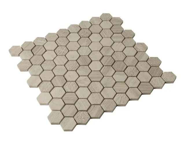 Hexagon Marble Wood Cream