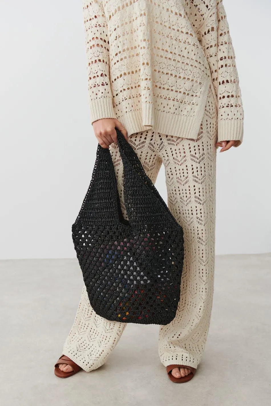 Raffia shopper
