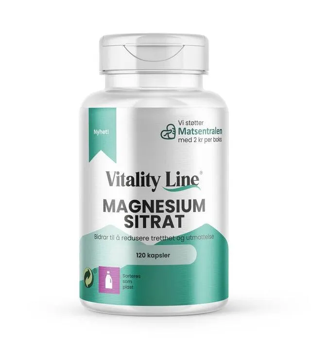 Vitality Line Magnesium Sitrat 120 kap