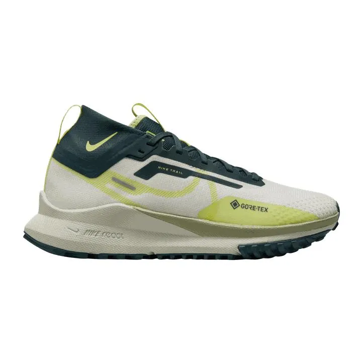 Nike React Pegasus Trail 4 Gore-Tex, vanntett terrengløpesko, dame, Sail/lt Lemon Twist-